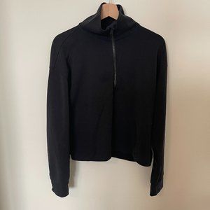 Athleta Seasoft Quarter Zip | Medium | Black